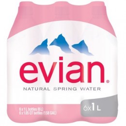 Evian 6 x 1lt Pet