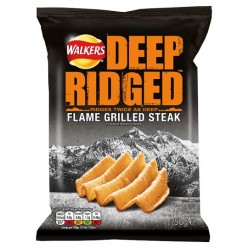 Walkers Deep Ridged Flame Grilled Steak Crisps